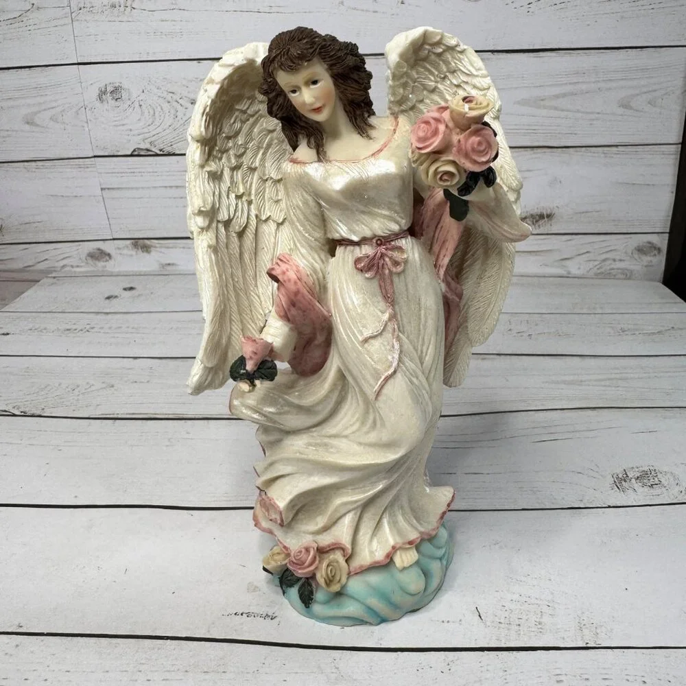 Guardian Angel Figurine By Youngs Natures Blessing Collection 32494‎ NIB Gift